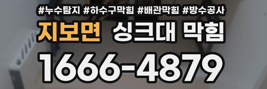 지보면 싱크대 막힘