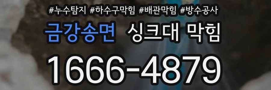 금강송면 싱크대 막힘