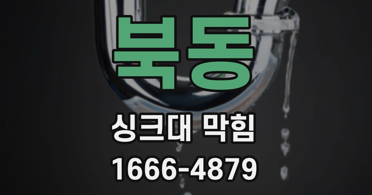 북동 싱크대 막힘