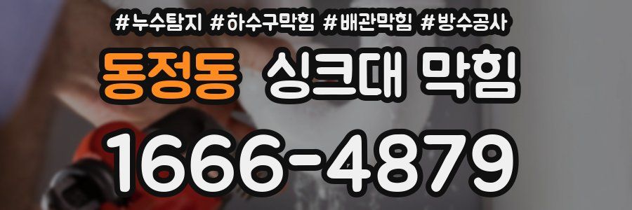 동정동 싱크대 막힘