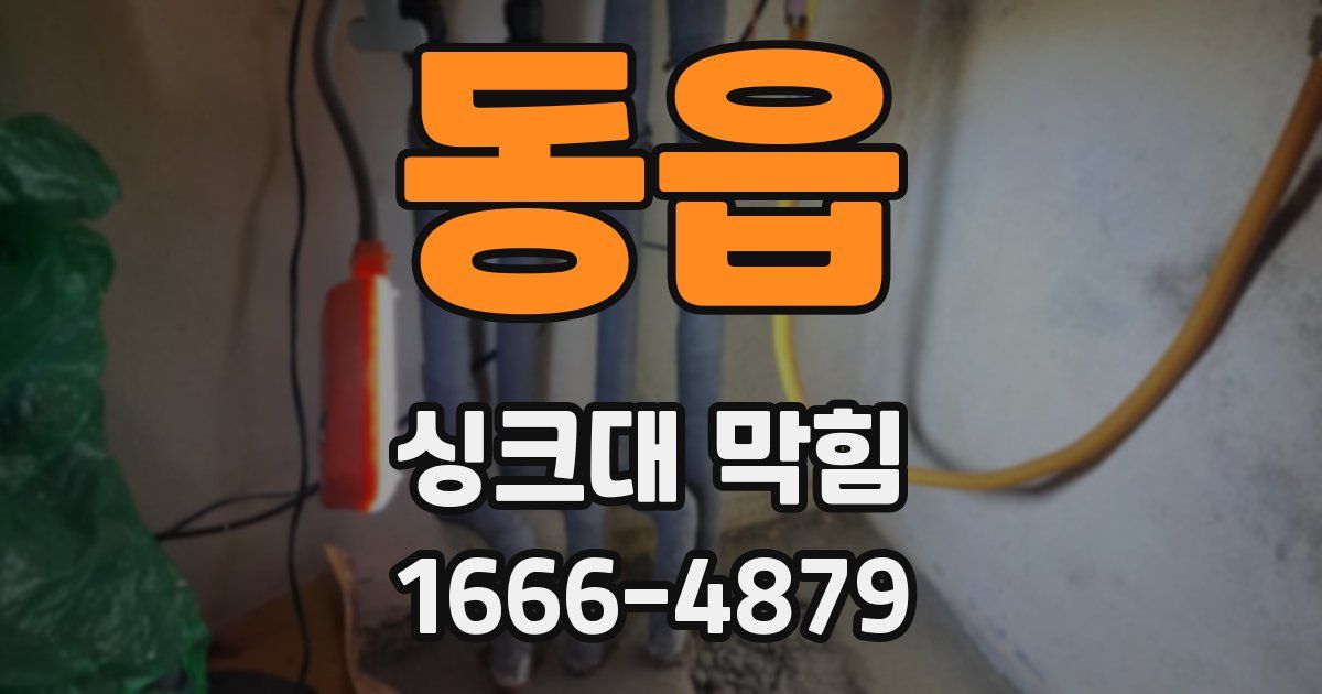 동읍 싱크대 막힘