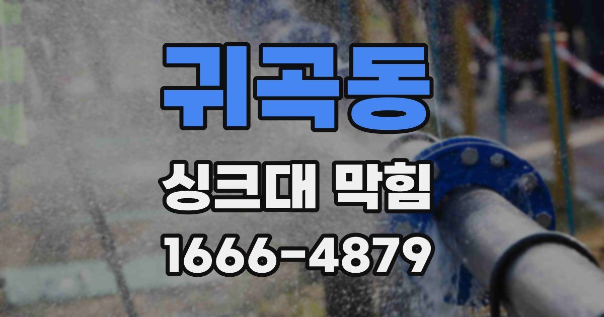귀곡동 싱크대 막힘