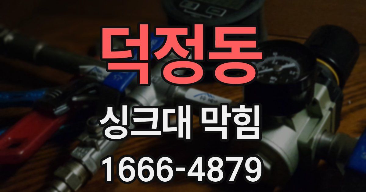덕정동 싱크대 막힘