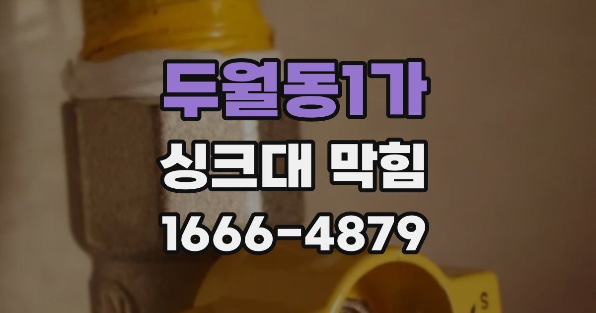 두월동1가 싱크대 막힘