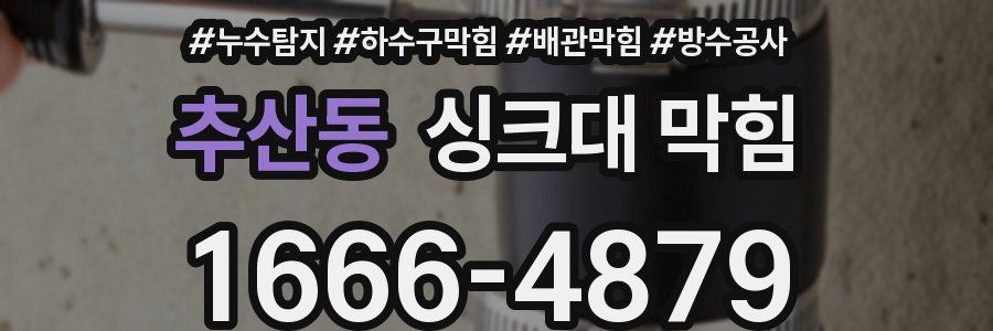 추산동 싱크대 막힘