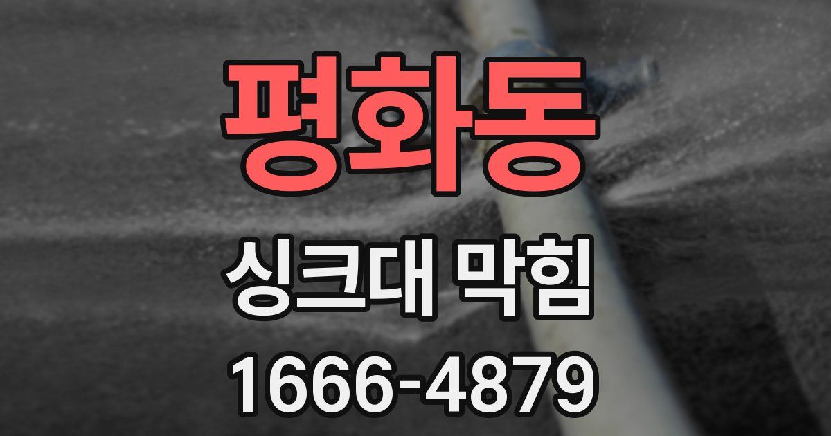 평화동 싱크대 막힘