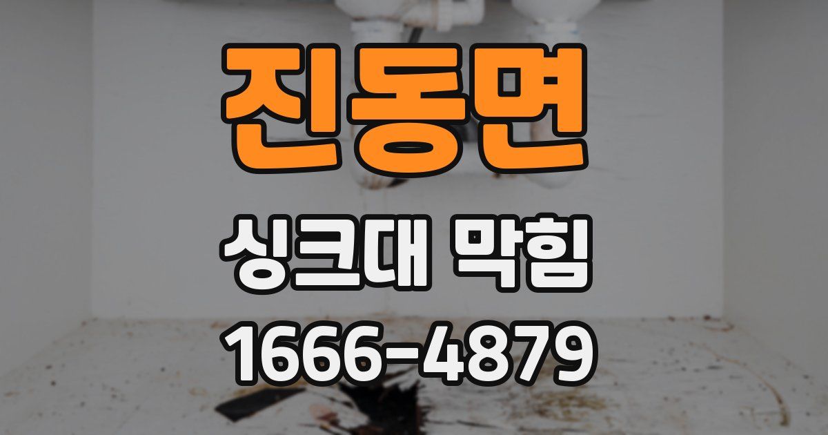 진동면 싱크대 막힘