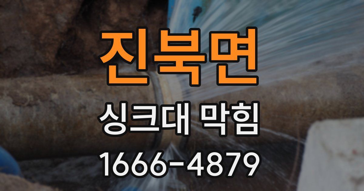진북면 싱크대 막힘