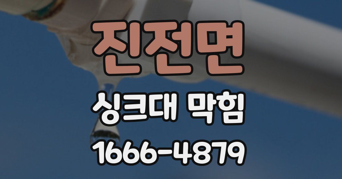 진전면 싱크대 막힘