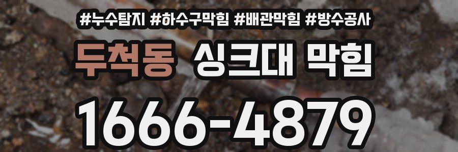 두척동 싱크대 막힘
