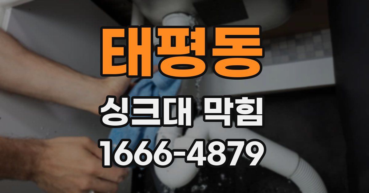 태평동 싱크대 막힘