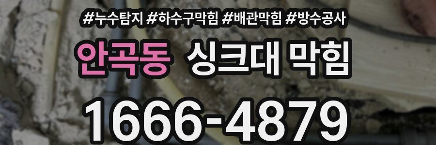 안곡동 싱크대 막힘