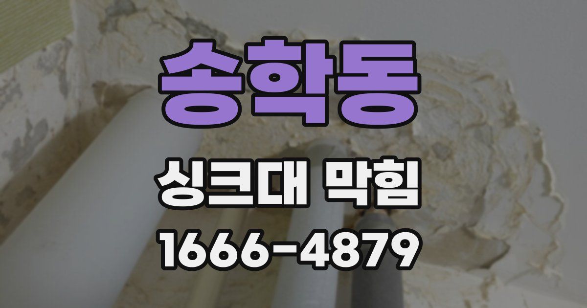 송학동 싱크대 막힘