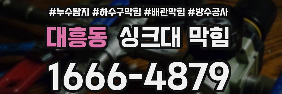 대흥동 싱크대 막힘