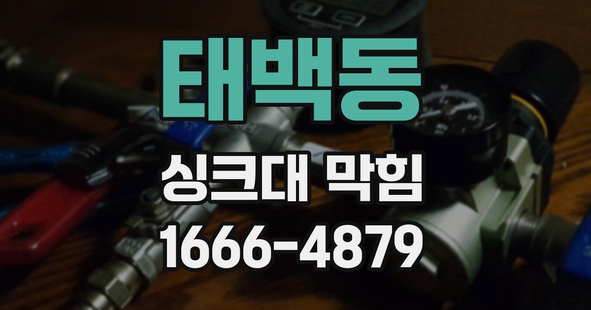 태백동 싱크대 막힘
