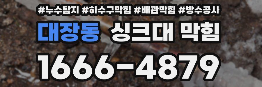 대장동 싱크대 막힘