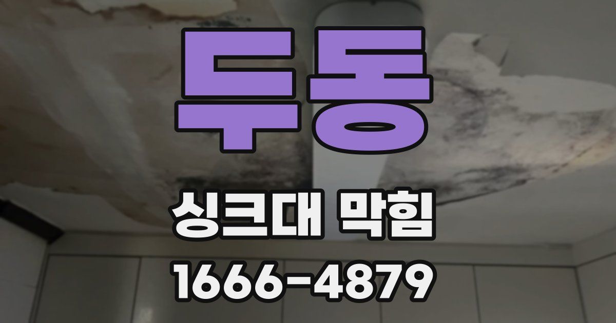 두동 싱크대 막힘
