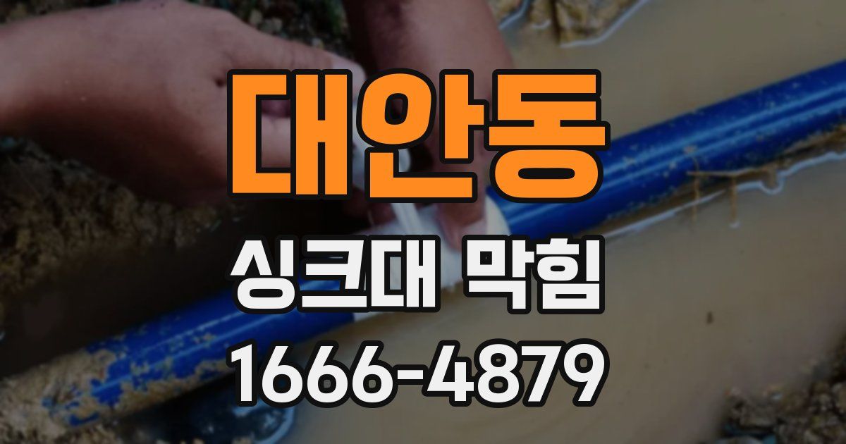 대안동 싱크대 막힘