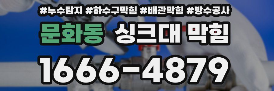 문화동 싱크대 막힘