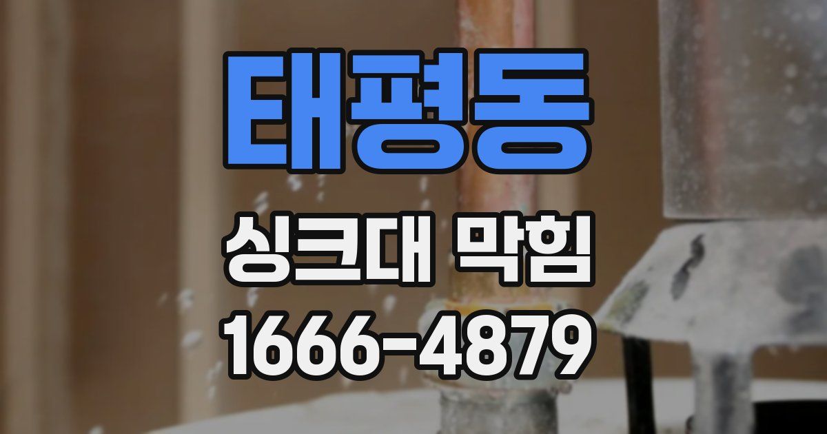 태평동 싱크대 막힘