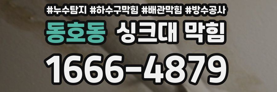 동호동 싱크대 막힘