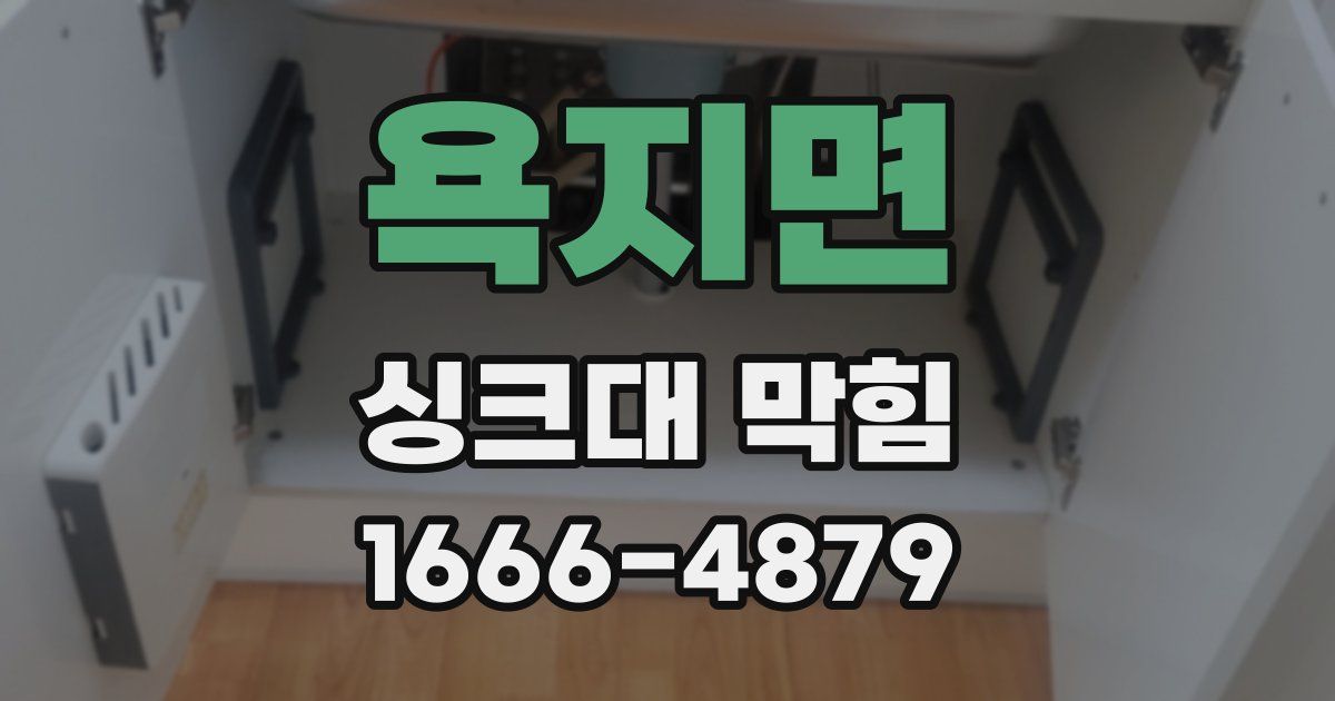 욕지면 싱크대 막힘