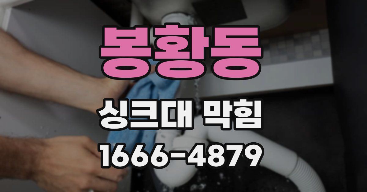 봉황동 싱크대 막힘
