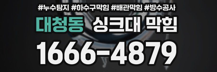 대청동 싱크대 막힘