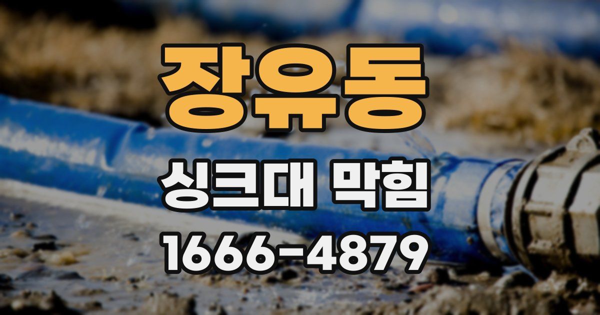 장유동 싱크대 막힘