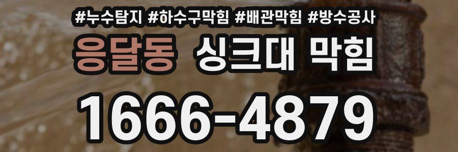 응달동 싱크대 막힘