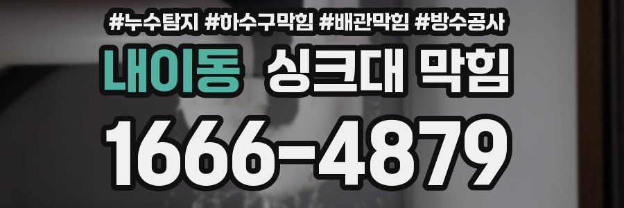 내이동 싱크대 막힘
