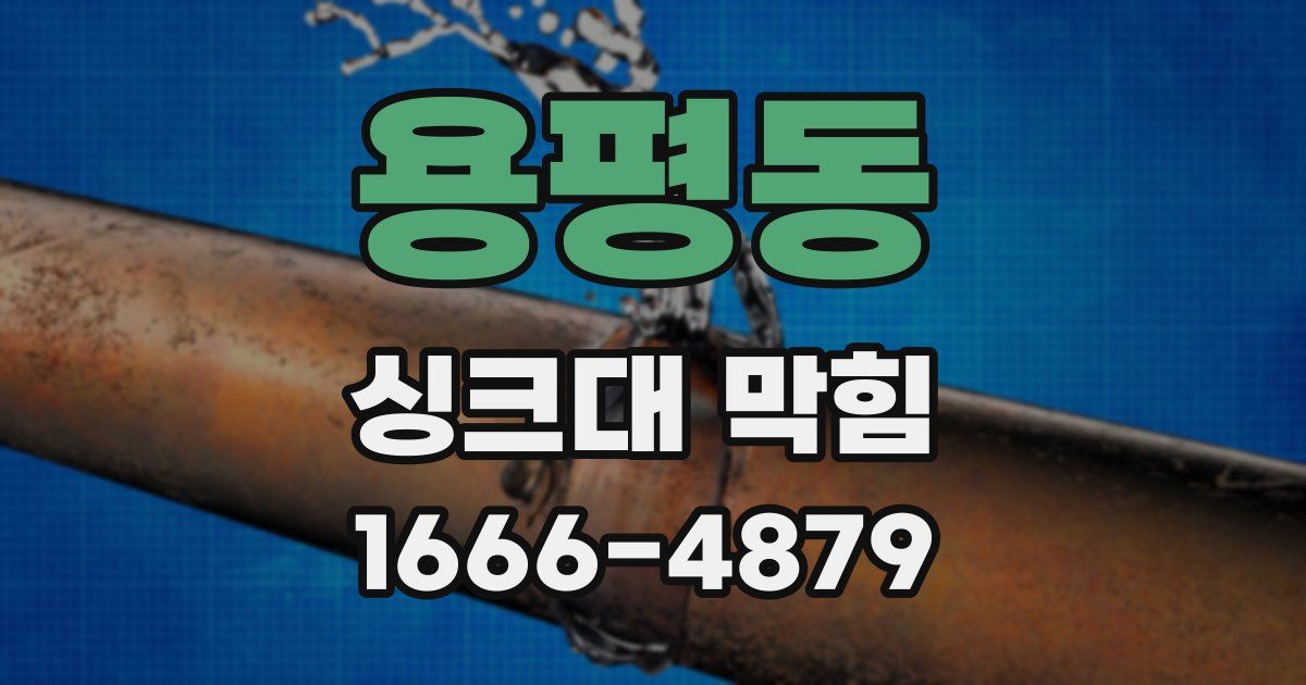 용평동 싱크대 막힘