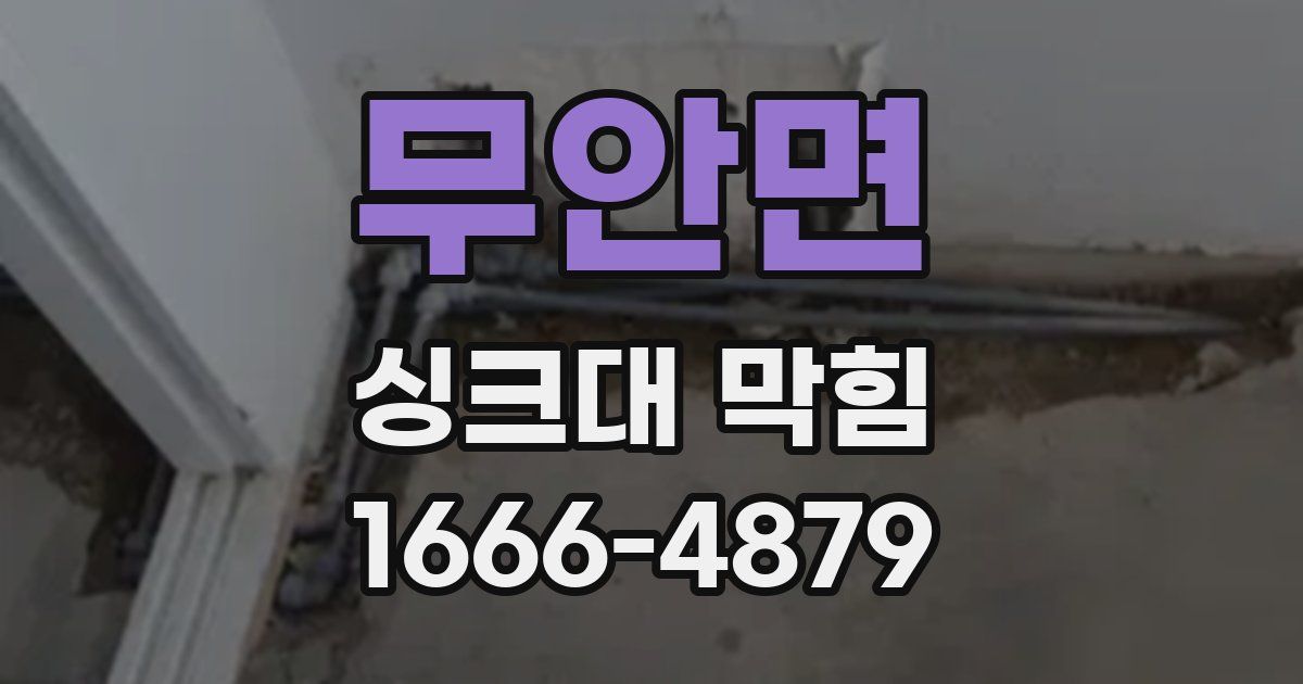 무안면 싱크대 막힘