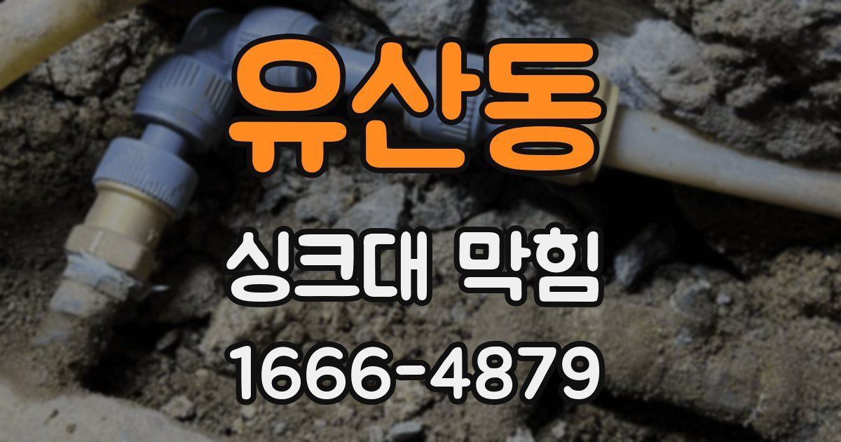 유산동 싱크대 막힘