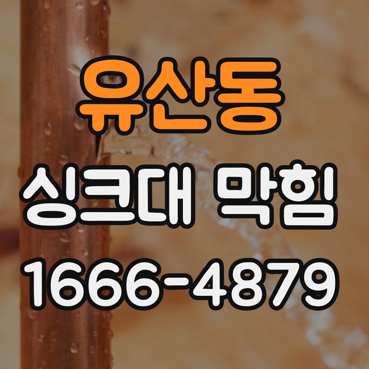 유산동 싱크대 막힘