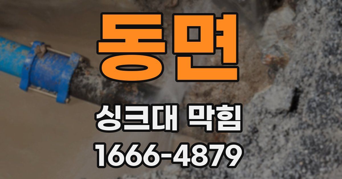 동면 싱크대 막힘