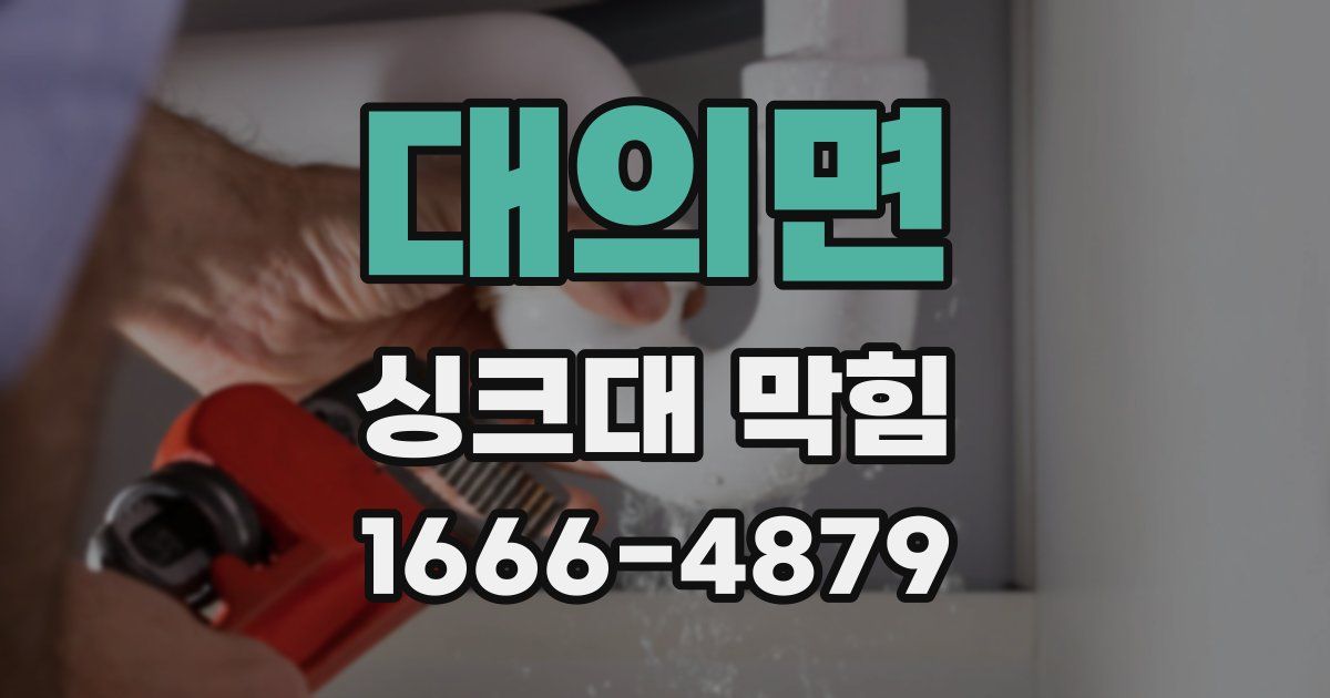 대의면 싱크대 막힘