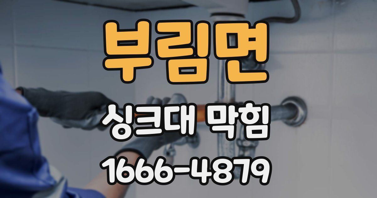 부림면 싱크대 막힘
