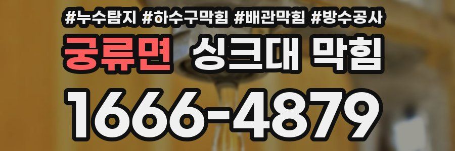궁류면 싱크대 막힘