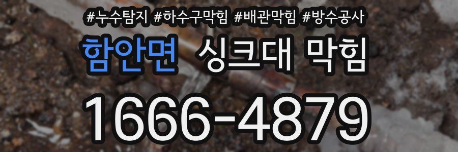 함안면 싱크대 막힘