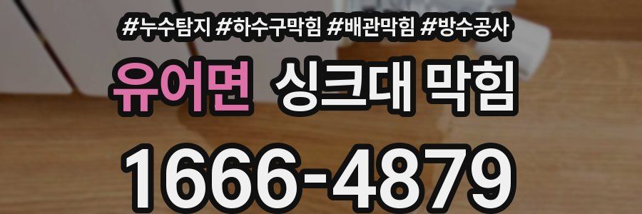 유어면 싱크대 막힘
