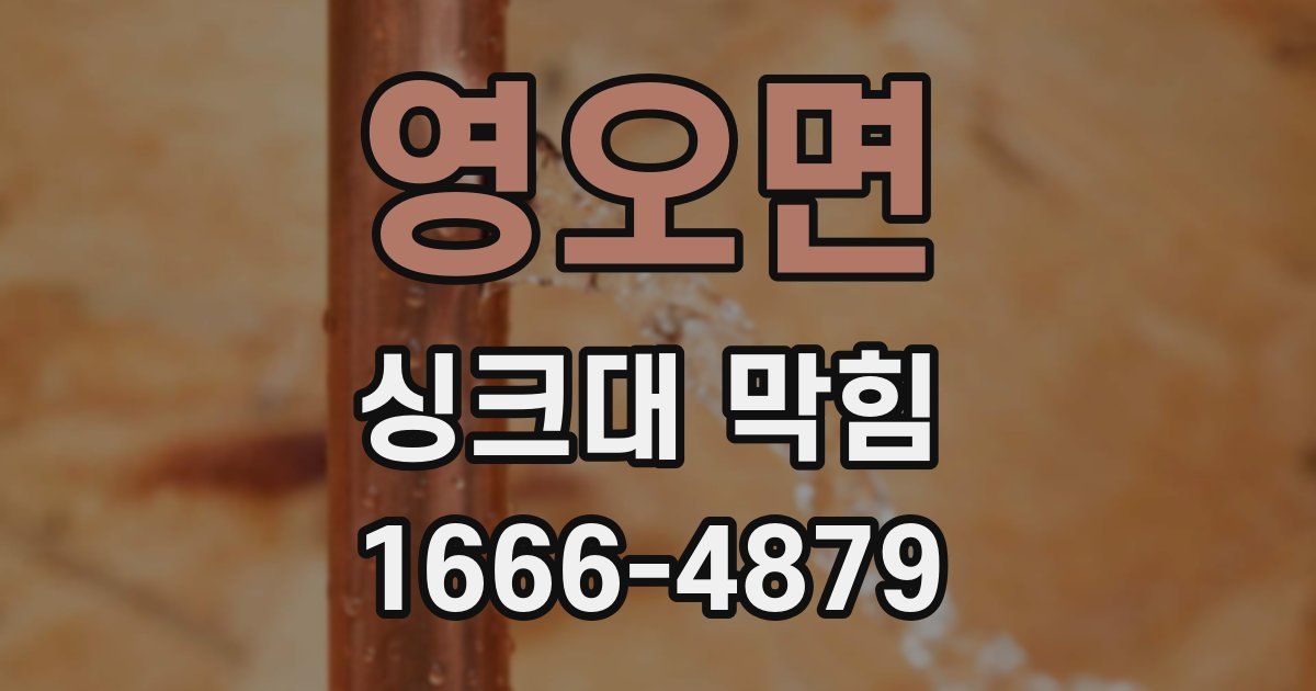 영오면 싱크대 막힘
