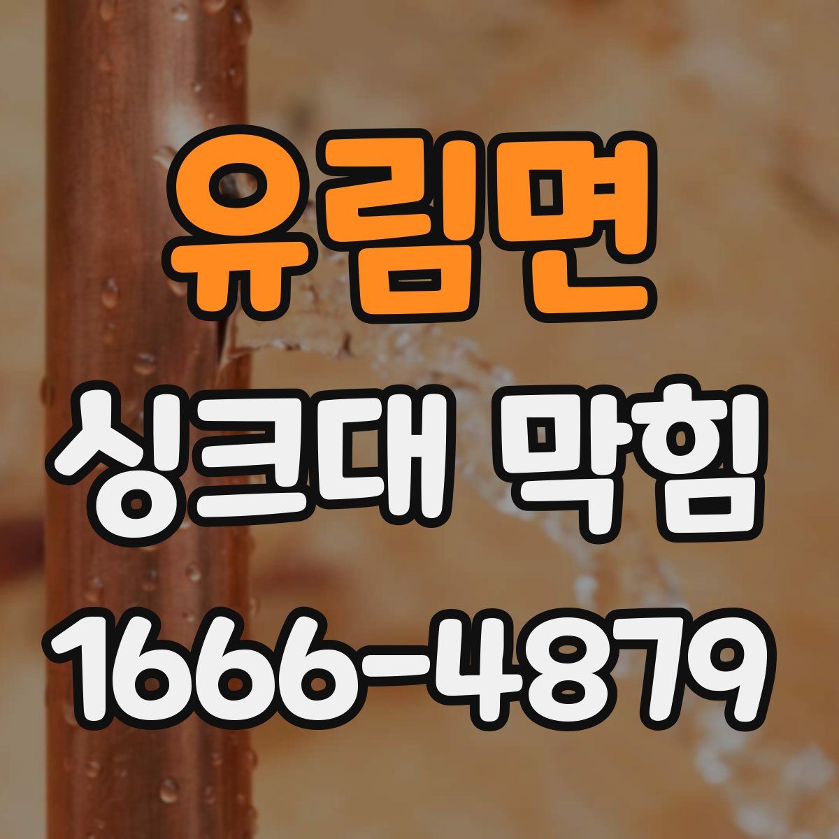 유림면 싱크대 막힘