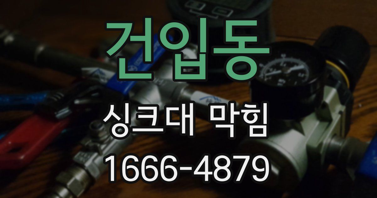 건입동 싱크대 막힘