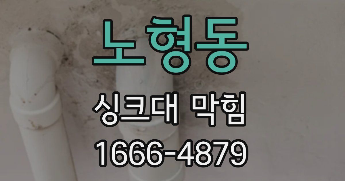 노형동 싱크대 막힘