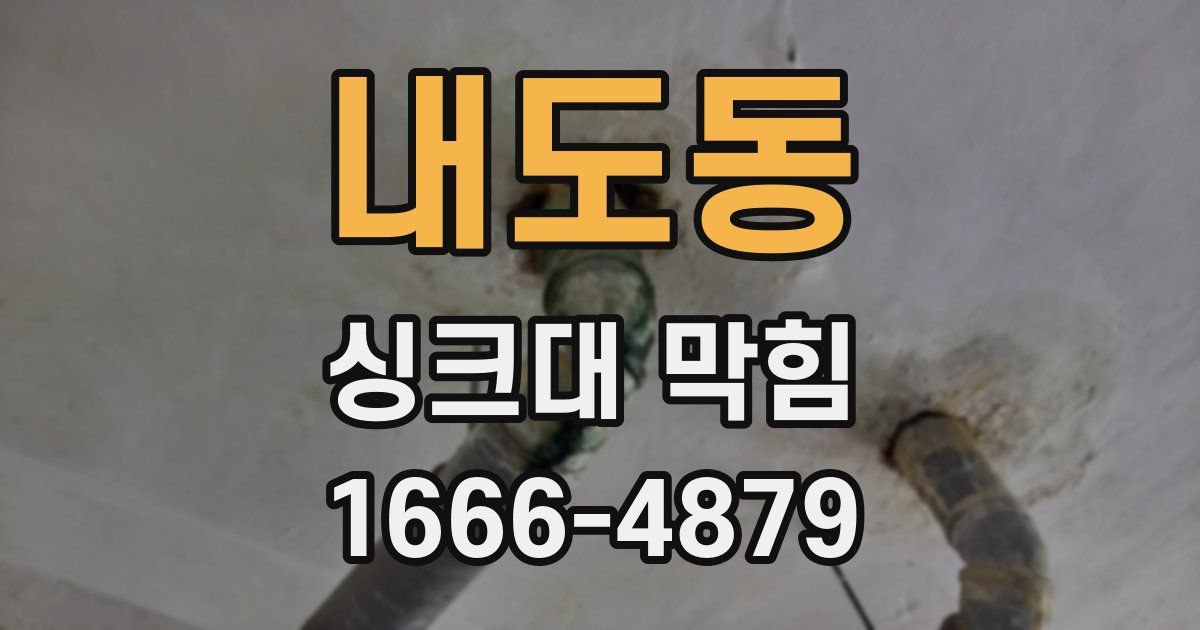 내도동 싱크대 막힘