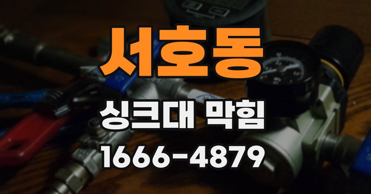 서호동 싱크대 막힘