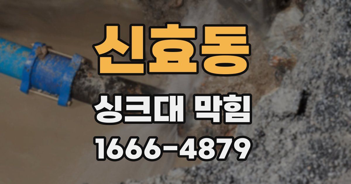 신효동 싱크대 막힘