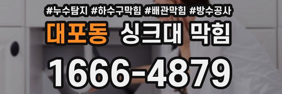 대포동 싱크대 막힘