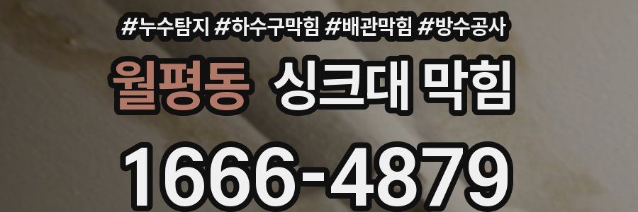 월평동 싱크대 막힘
